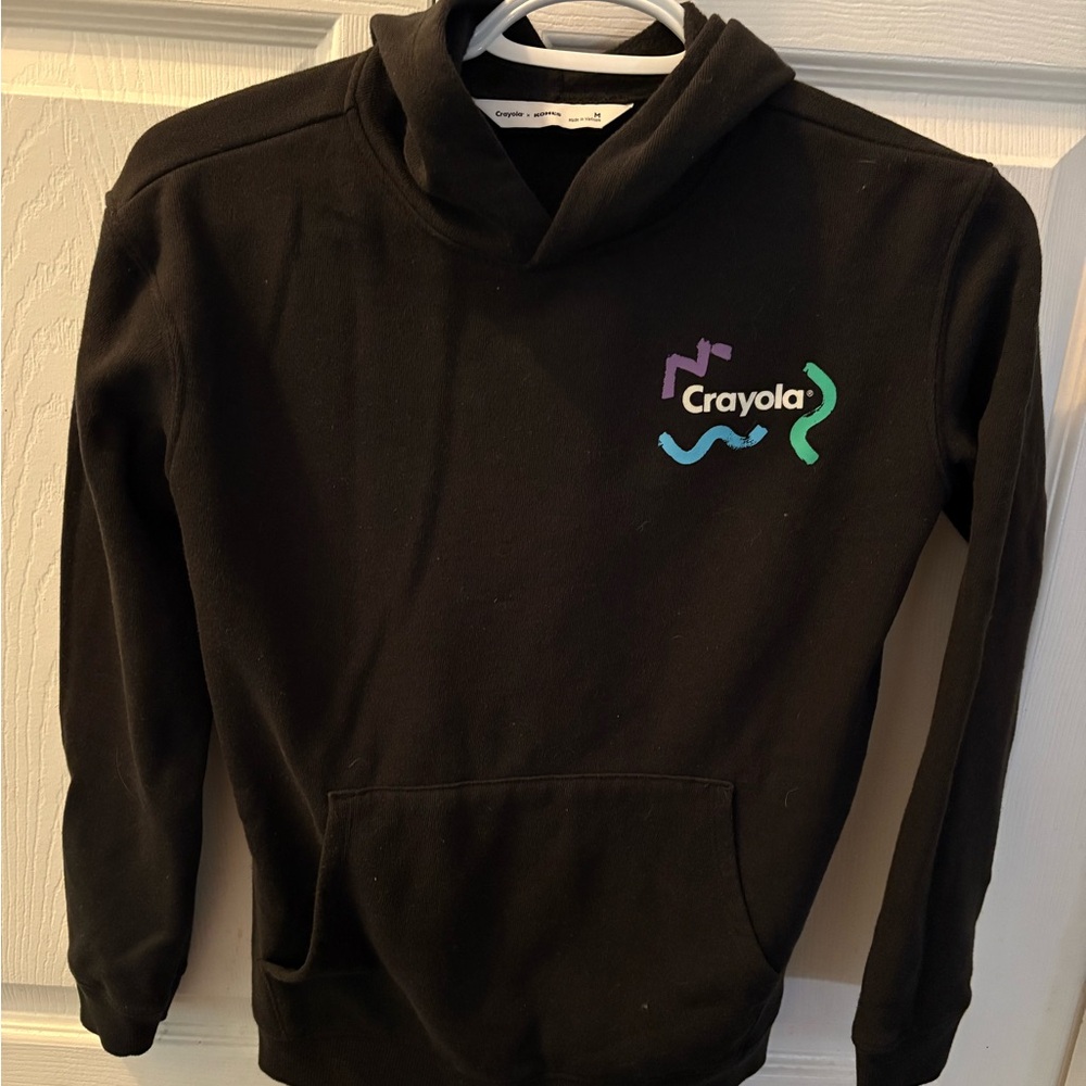 Black and Purple Long Sleeve Hoodie